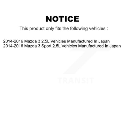 Kit d'étrier de frein avant et arrière, côté gauche droit, pour Mazda 3 Sport 2014 – 2016, 2,5 l