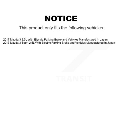 Kit d'étrier de frein à disque avant et arrière, côté gauche droit, pour Mazda 3 Sport 2017, 2,5 l