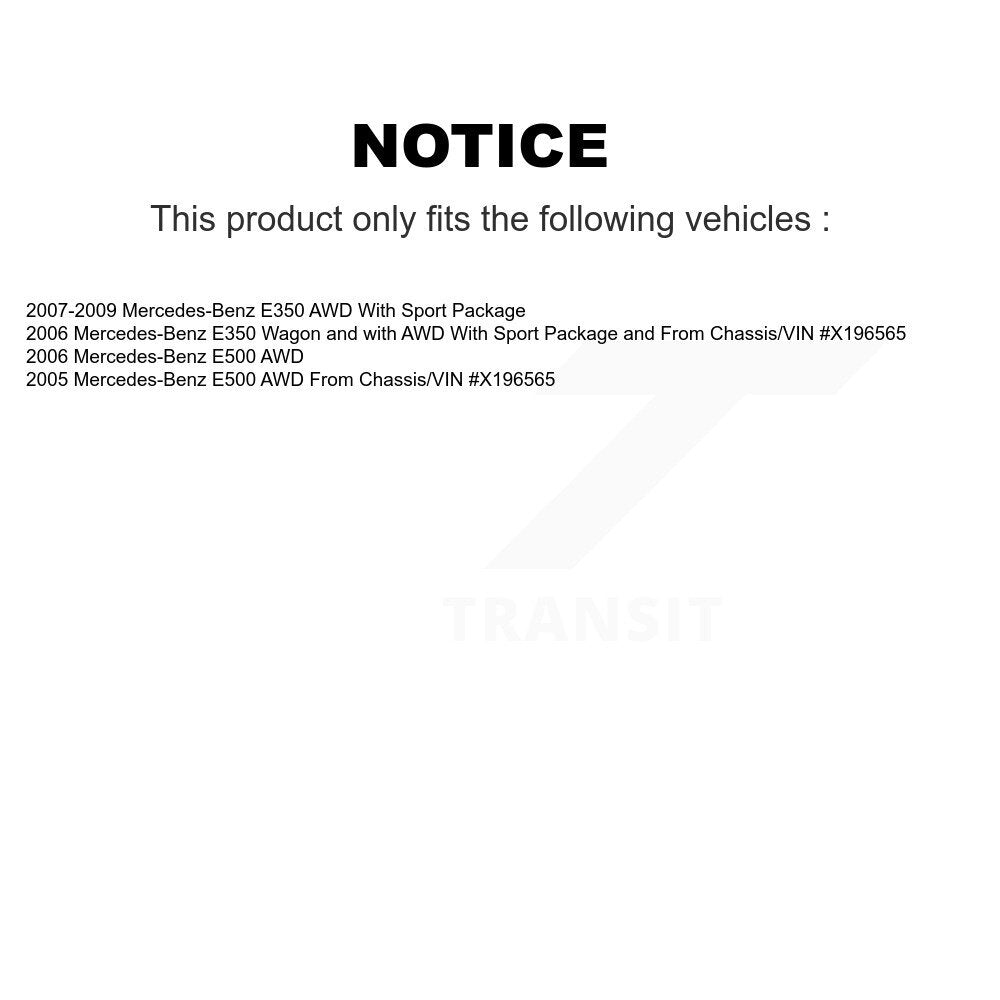 Kit d'étrier de frein à disque avant et arrière, côté gauche droit, pour Mercedes-Benz E350 E500