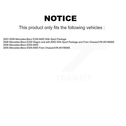 Kit d'étrier de frein à disque avant et arrière, côté gauche droit, pour Mercedes-Benz E350 E500