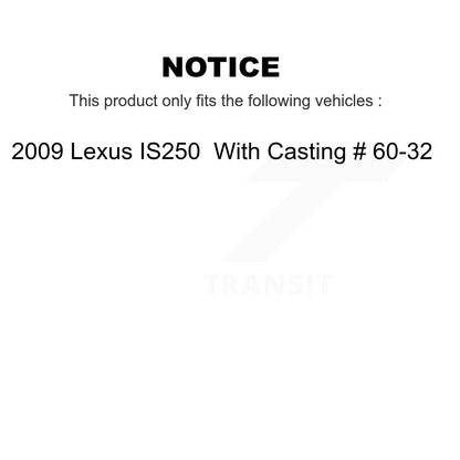 Kit d'étrier de frein à disque avant et arrière pour Lexus IS250 2009 avec moulage #60-32