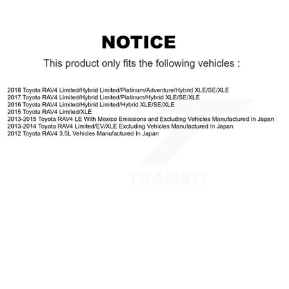 Kit d'étrier de frein avant et arrière côté gauche droit (passager conducteur) pour Toyota RAV4