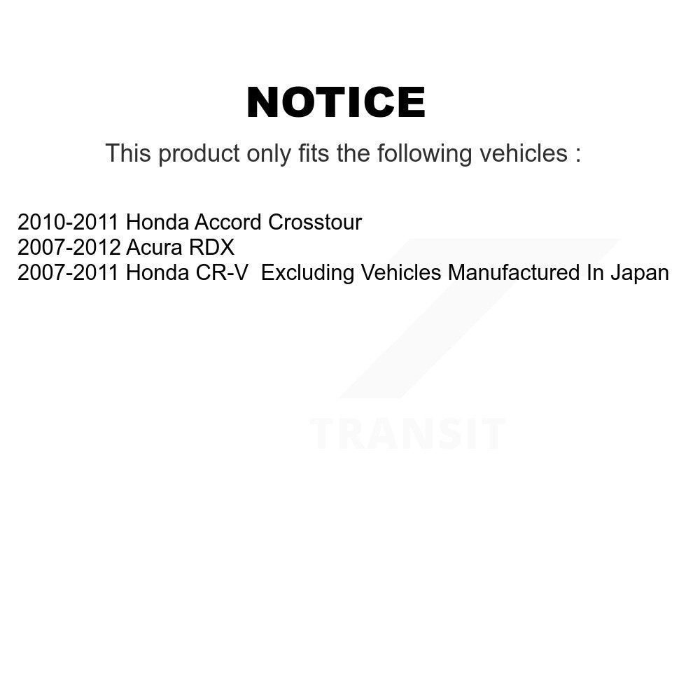 Kit d'étrier de frein à disque avant et arrière, pour Honda CR-V Acura RDX Accord Crosstour