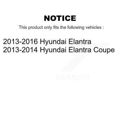 Kit d'étrier de frein avant gauche droite (passager conducteur) pour Hyundai Elantra Coupé