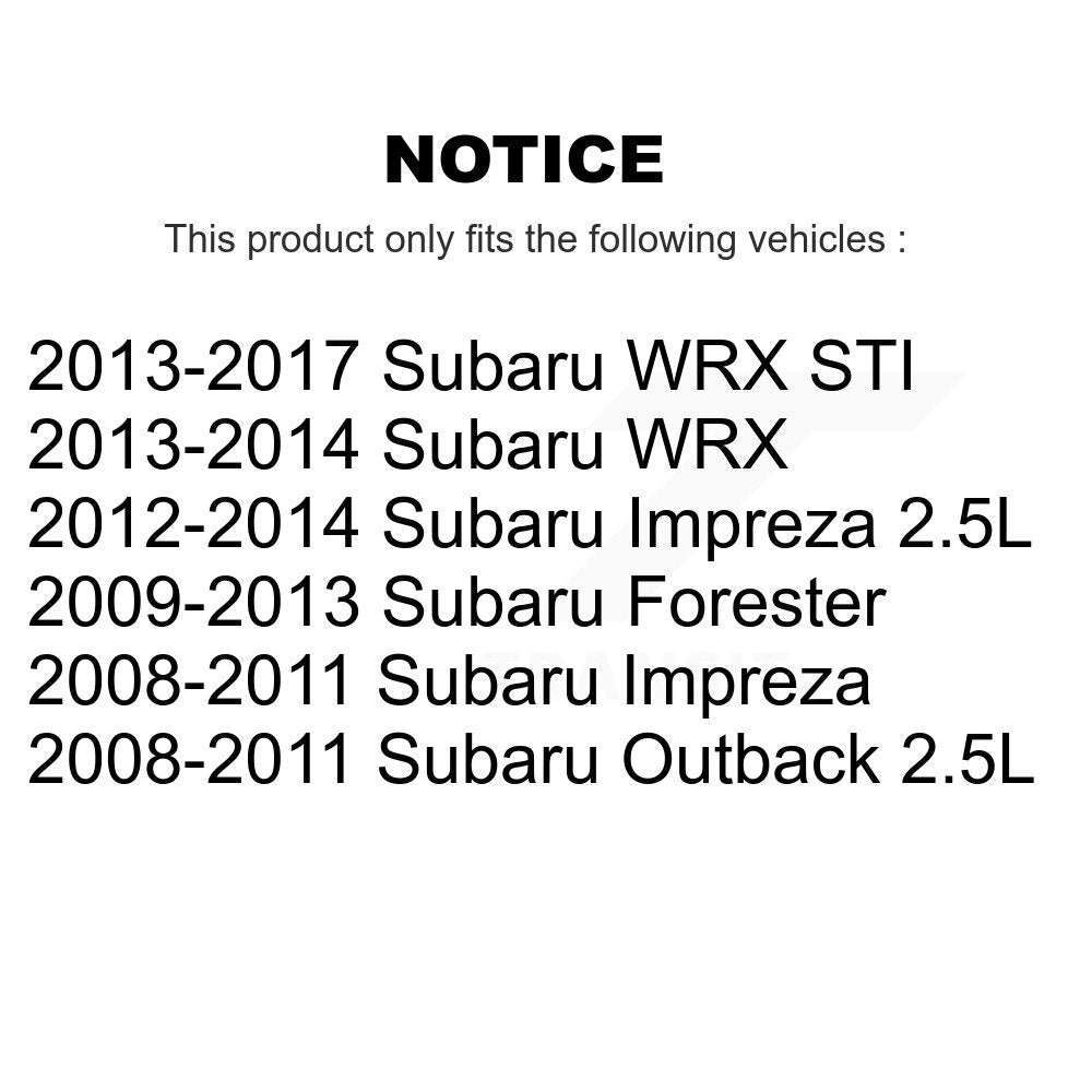 Courroie serpentine de climatisation, pour Subaru Impreza Forester Outback WRX STI