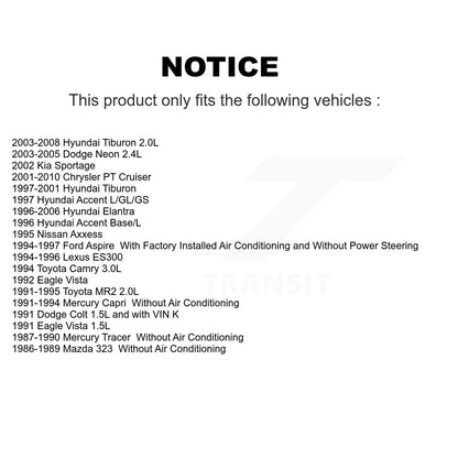 Courroie serpentine pour Chrysler PT Cruiser Hyundai Toyota Highlander Lexus RX330