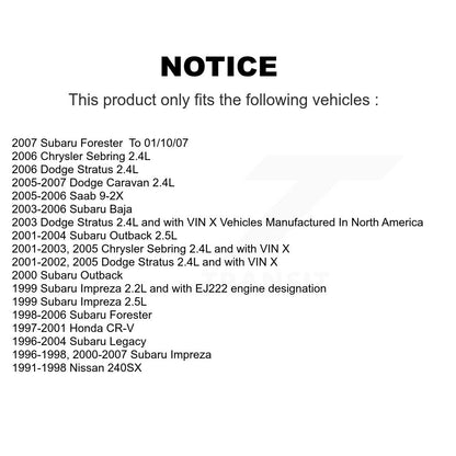 Courroie serpentine pour Subaru Dodge caravane Impreza Honda CR-V Forester Chrysler