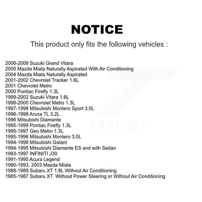 Ceinture serpentine pour Mazda Miata Suzuki Grand Vitara Chevrolet Tracker Acura TL