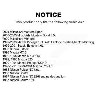 Courroie serpentine pour Mazda Protege MX-3 323 Mitsubishi Montero Sport Suzuki NX