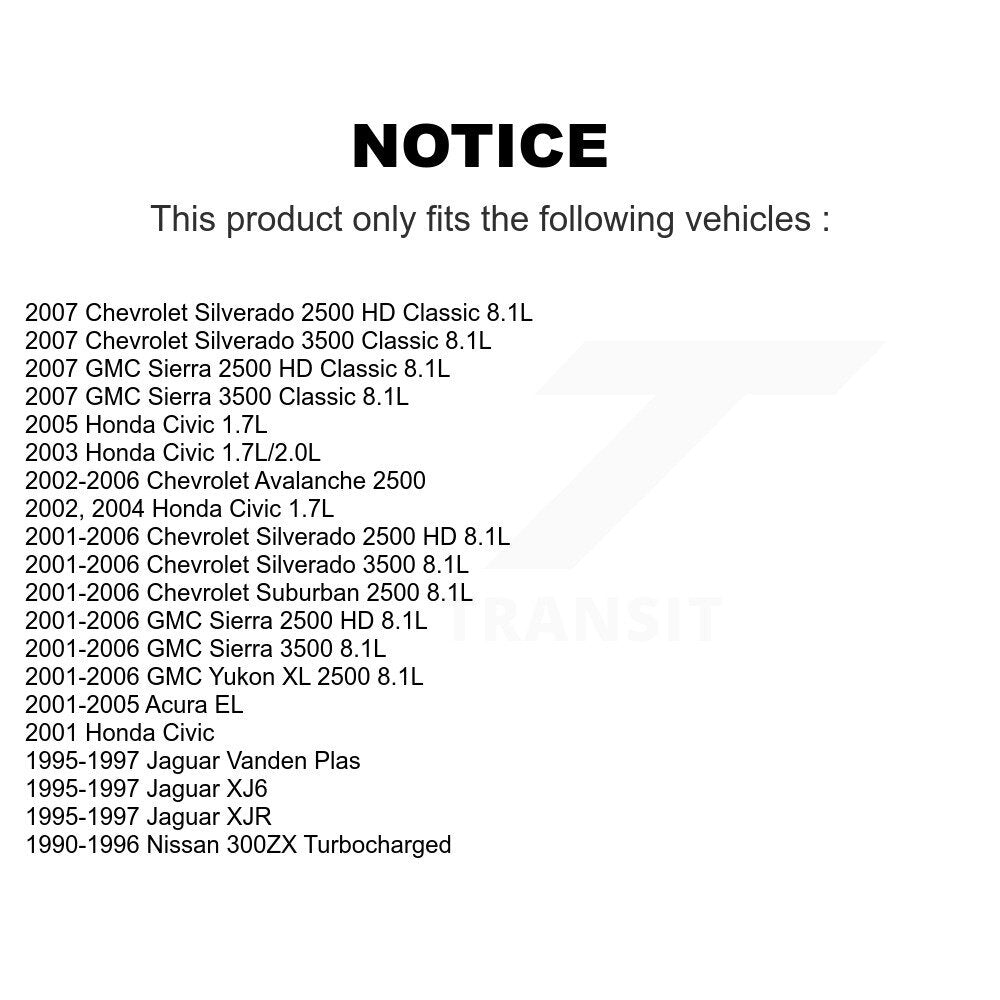 Ceinture serpentine pour Honda Civic GMC Chevrolet Sierra 2500 HD Silverado Acura EL