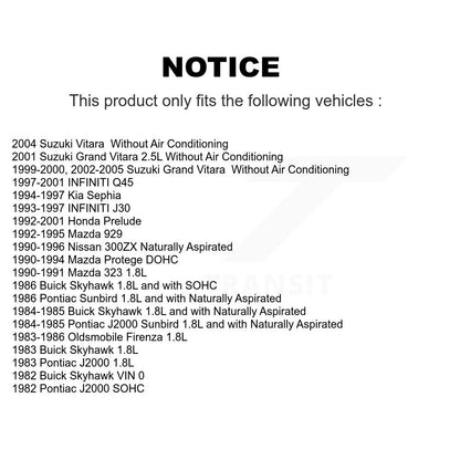Courroie serpentine pour Suzuki Honda Prelude Grand Vitara Nissan 300ZX Mazda Proteg