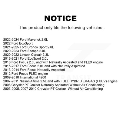 Courroie serpentine pour Ford Focus Nissan Altima Bronco Sport EcoSport Maverick PT