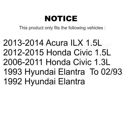 Courroie serpentine pour Honda Civic Acura ILX Hyundai Elantra KBR-5040630