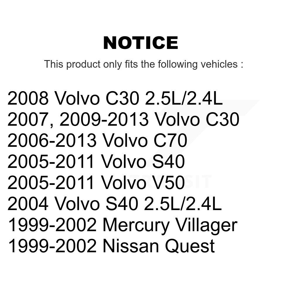Ceinture serpentine pour Volvo S40 C30 V50 C70 Nissan Quest Mercury Villager