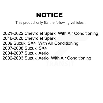 Courroie serpentine d'entraînement principal pour Chevrolet Spark Suzuki SX4 Aerio KBR-5050658