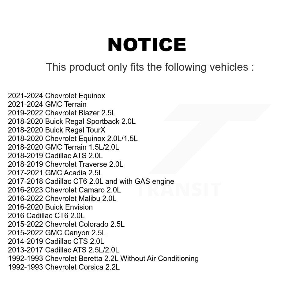 Courroie serpentine d'entraînement principal pour Chevrolet GMC Equinox Terrain Colorado Canyon AT
