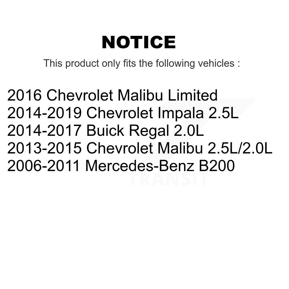 Courroie serpentine pour Chevrolet Malibu Impala Mercedes-Benz B200 Limited Buick
