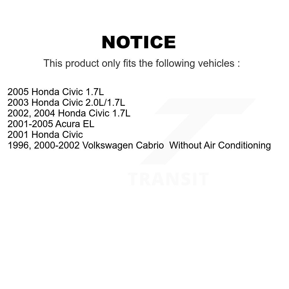 Courroie serpentine d'alternateur pour Honda Civic Acura EL Volkswagen Cabrio
