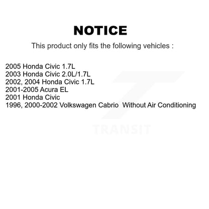 Courroie serpentine d'alternateur pour Honda Civic Acura EL Volkswagen Cabrio