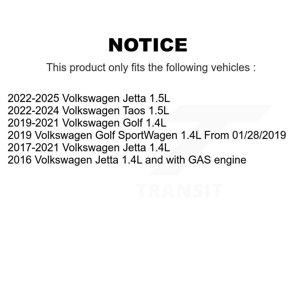 Courroie serpentine d'entraînement principal pour Volkswagen Jetta Golf SportWagen KBR-5060396