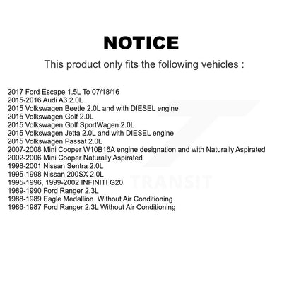 Courroie Serpentine pour Ford Escape Volkswagen Jetta Golf Mini Cooper Passat Beetle