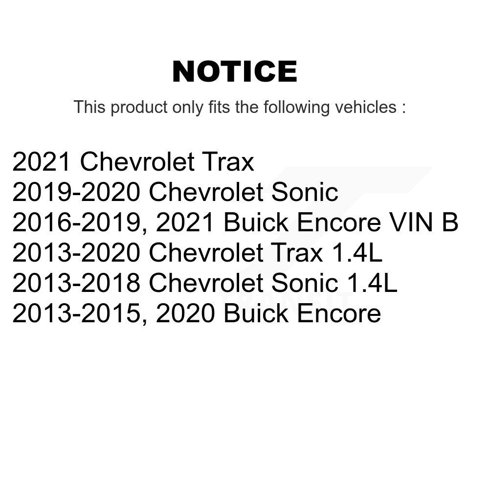 Courroie serpentine d'entraînement principal pour Chevrolet Buick Encore Trax Sonic KBR-5060545