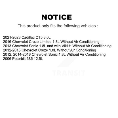 Ceinture serpentine pour Chevrolet Cruze Sonic Limited Peterbilt 386 KBR-5060570