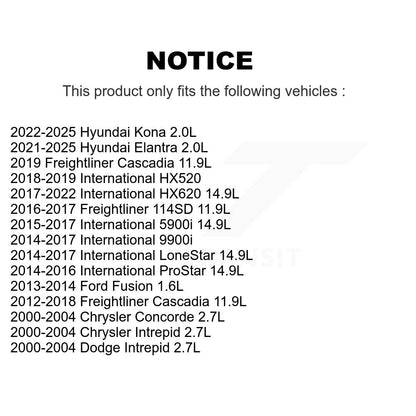 Courroie serpentine pour Hyundai Elantra Ford Fusion Intrepid Chrysler Dodge Concord
