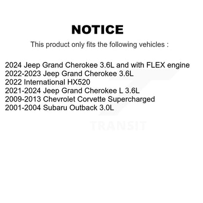 Courroie serpentine pour Chevrolet Corvette Subaru Outback International HX520