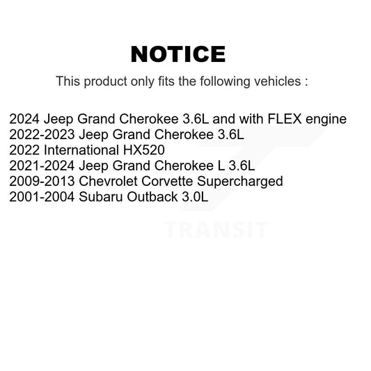 Courroie serpentine pour Chevrolet Corvette Subaru Outback International HX520