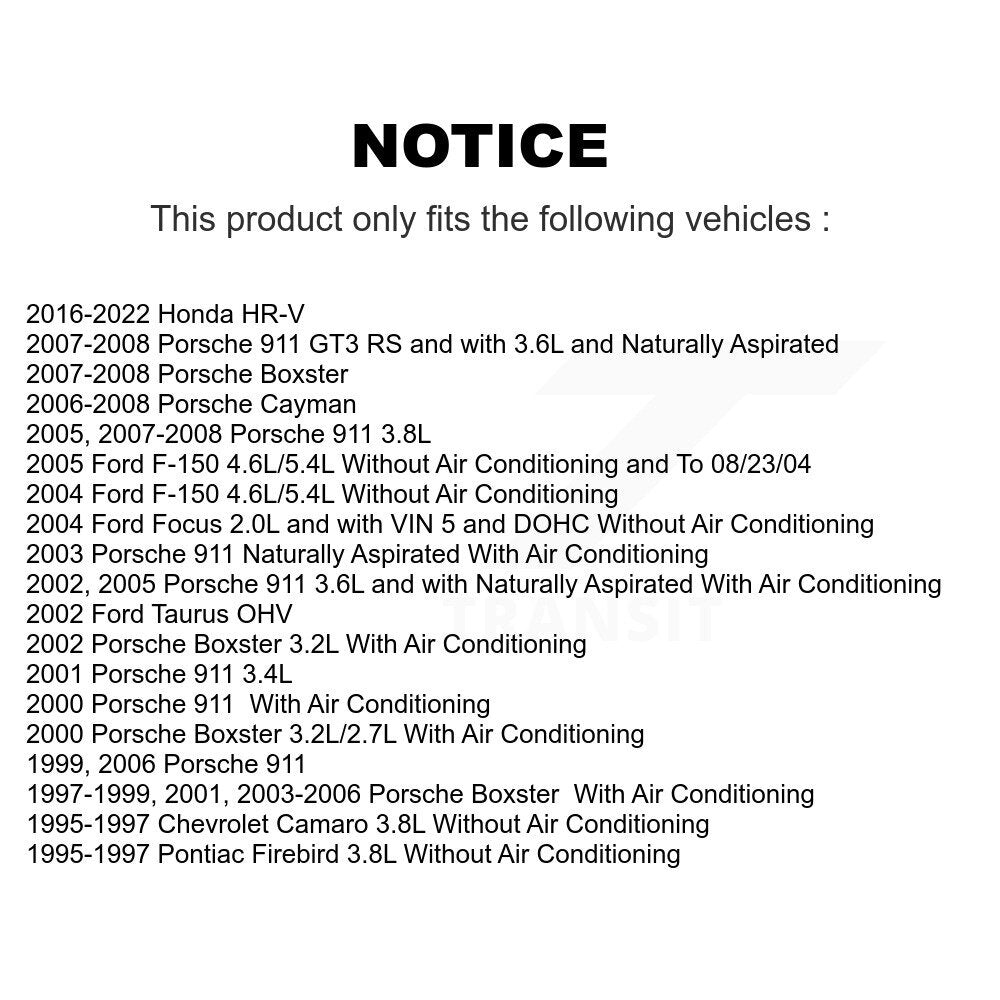 Courroie serpentine pour Honda HR-V Ford F-150 Porsche 911 Boxster Chevrolet Camaro