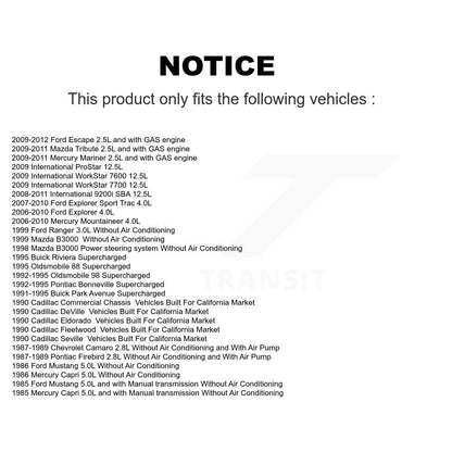 Ceinture serpentine pour Ford Escape Mazda hommage Explorer Sport Trac Chevrolet Par