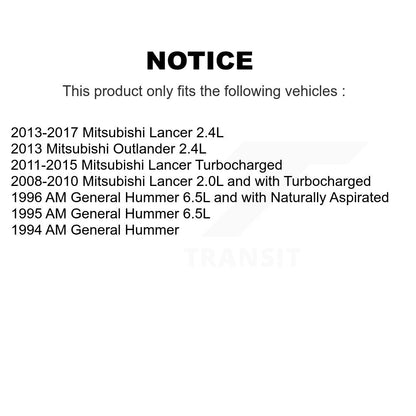 Ceinture serpentine pour Mitsubishi Lancer Outlander AM General Hummer KBR-5061033