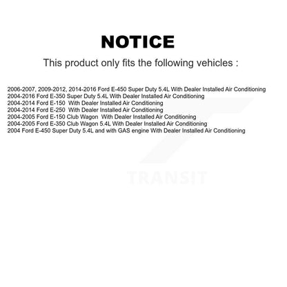 Courroie serpentine de climatisation, pour Ford E-350 Super Duty E-250 E-150 E-450