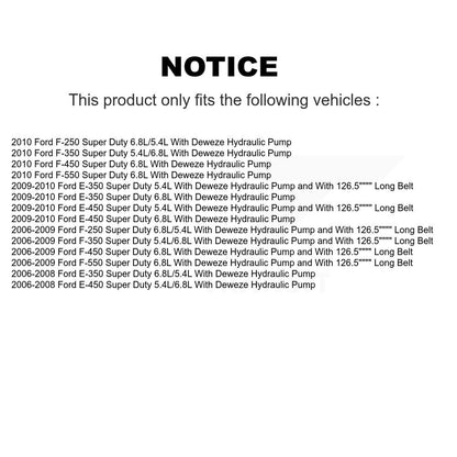 Courroie serpentine d'entraînement principal, pour Ford F-350 Super Duty F-250 E-350 E-450 F-550