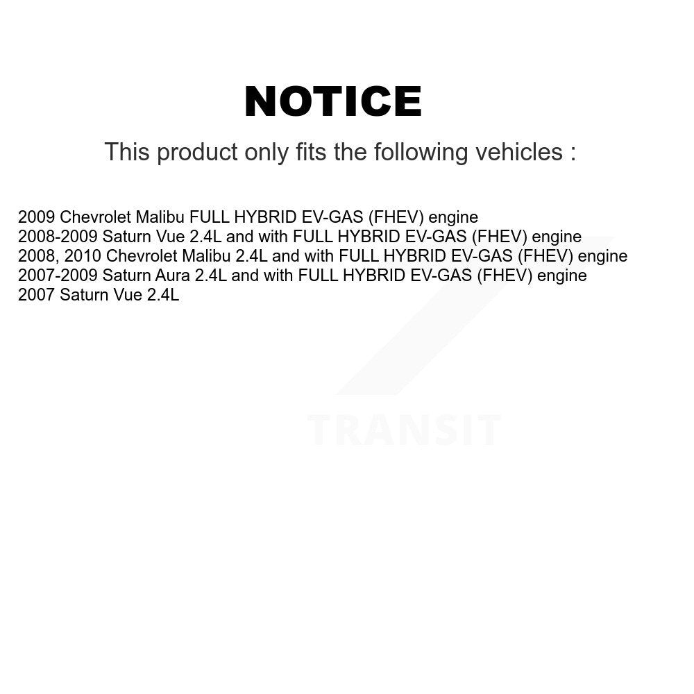 Courroie serpentine de tendeur d'alternateur de climatisation, pour Chevrolet Malibu Vue