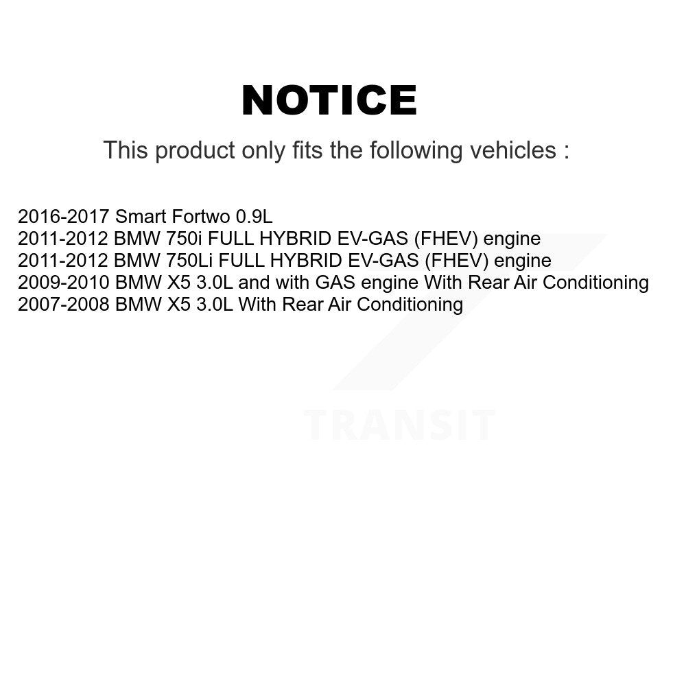 Courroie serpentine d'entraînement principal pour BMW X5 750Li 750i KBR-5070539