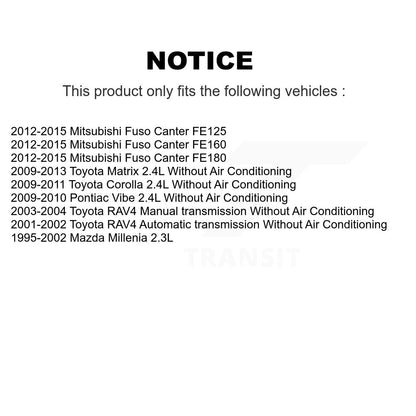 Courroie serpentine pour Toyota Corolla Matrix Pontiac Vibe RAV4 Mazda Millenia Fuso