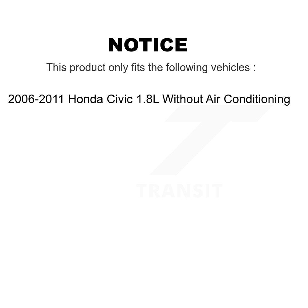 Courroie serpentine d'entraînement principal pour Honda Civic 1,8 l 06-11 sans climatisation