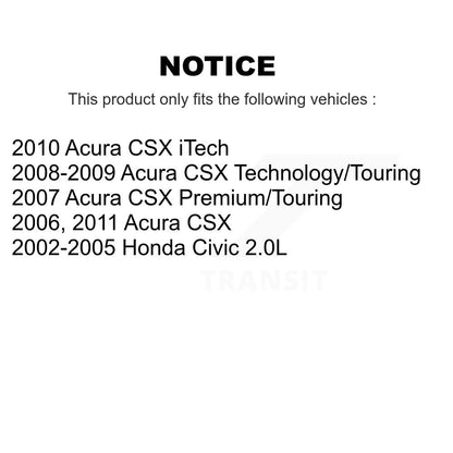 Courroie serpentine d'entraînement principal pour Honda Civic Acura CSX KBR-5070653