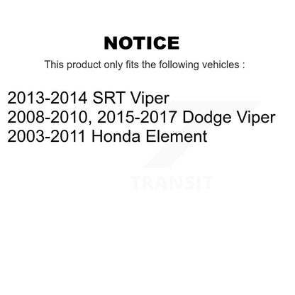 Courroie serpentine d'entraînement principal pour Honda Element Viper Dodge SRT KBR-5070695