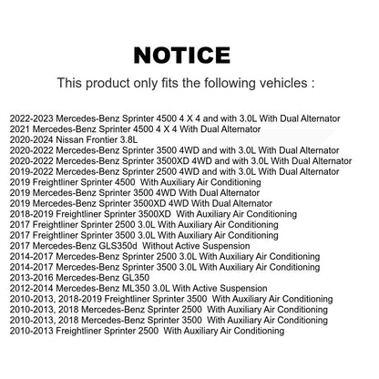 Courroie Serpentine pour Mercedes-Benz Sprinter 2500 ML350 3500 GL350 Freightliner