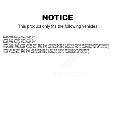 Courroie serpentine d'entraînement principal pour Dodge Ram 1500 2500 3500 KBR-5071013