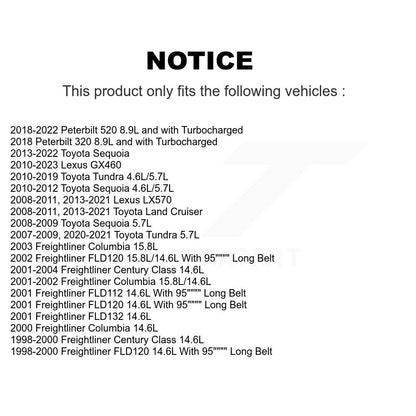 Ceinture serpentine pour Toyota Tundra Lexus Sequoia GX460 LX570 Land Cruiser 320 52