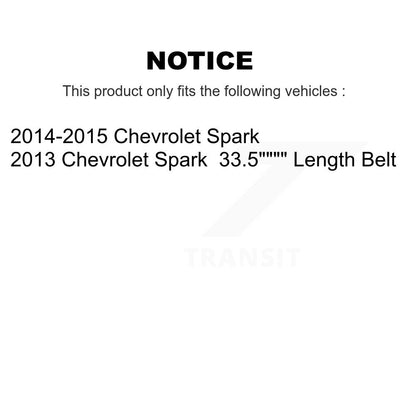 Courroie serpentine d'entraînement principal pour Chevrolet Spark KBR-5PK850EE