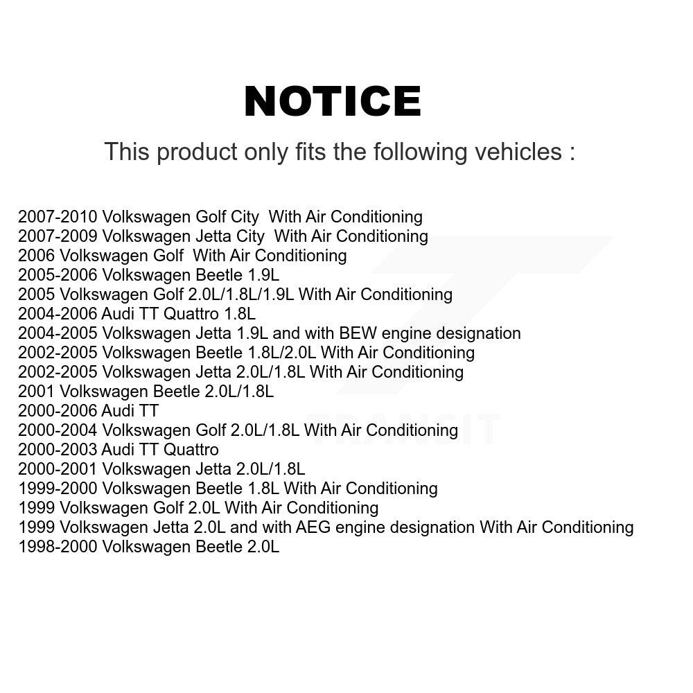 Courroie serpentine pour Volkswagen Jetta Golf City Beetle Audi TT Quattro