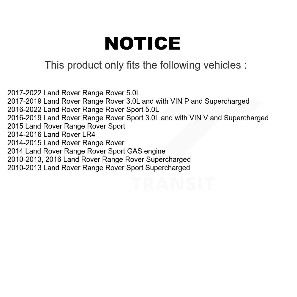Courroie serpentine de compresseur pour Land Rover Range Sport LR4 KBR-6080570