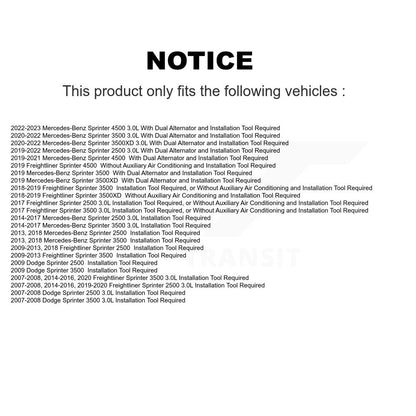 Courroie Serpentine pour Mercedes-Benz Sprinter 2500 3500 Dodge 4500 3500XD