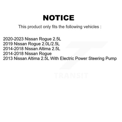 Courroie serpentine d'entraînement pour Nissan Rogue Altima KBR-A060563
