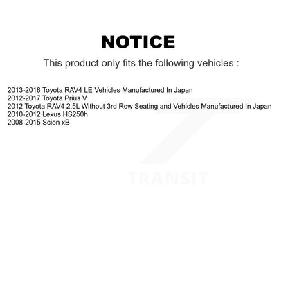 Kit de plaquettes en céramique pour étrier de frein avant, Rotor, pour Toyota RAV4 Prius V Scion xB Lexu